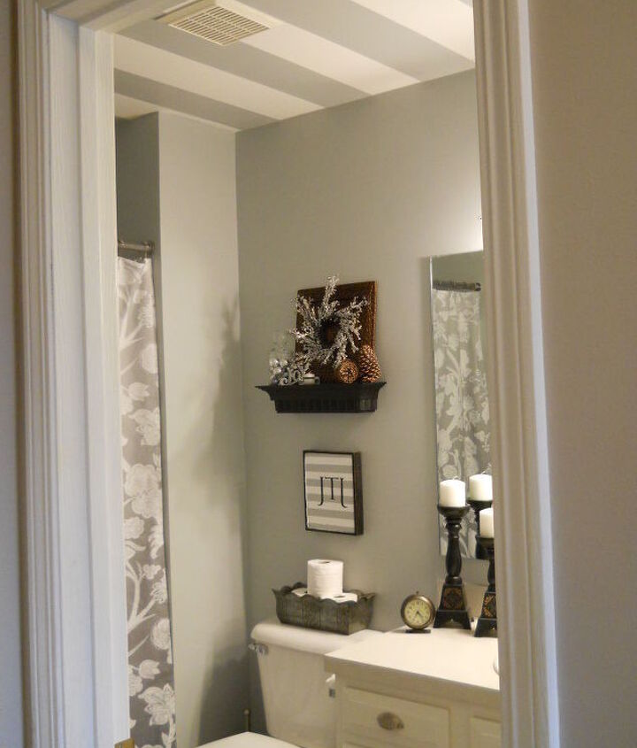 Striped bathroom ceiling Hometalk Striped bathroom ceiling Hometalk